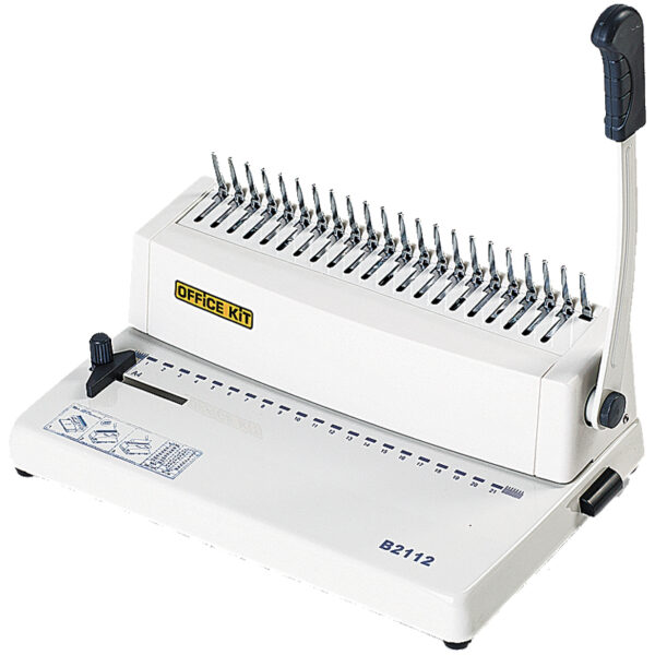 Брошюровщик Office Kit B2112 пластиковая пружина, перфорация 12л., переплет 250л.