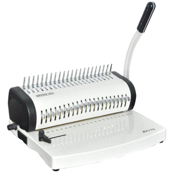 Брошюровщик Office Kit "B2115" пластиковая пружина, перфорация 15л., переплет 500л.