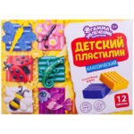 Пластилин "Классический" 12 цветов, 240г, картон