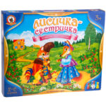 Игра настольная Русский стиль "Ходилка. Лисичка-сестричка", картонная коробка