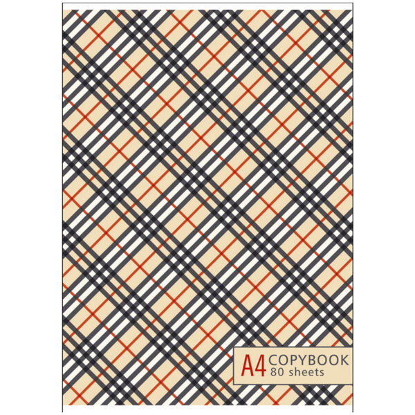 Тетрадь 80л., А4, линия BG "Trendy print", глянцевая ламинация