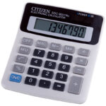 Калькулятор настольный Citizen SDC-8001NII, 8 разр., двойное питание, 125*104*23мм, белый