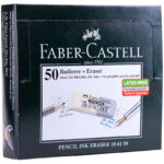 Ластик Faber-Castell "Latex-Free 7061", скошенный, комбинированный, натуральный каучук, 50*16*7мм — изображение 3