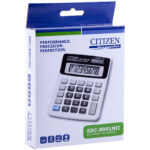 Калькулятор настольный Citizen SDC-8001NII, 8 разр., двойное питание, 125*104*23мм, белый — изображение 3