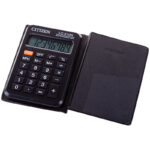 Калькулятор карманный Citizen LC-210N, 8 разр., питание от батарейки, 62*98*11мм, черный