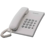Телефон проводной Panasonic KX-TS2350RUW, повторный набор, белый