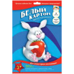 Картон белый двусторонний A4, Апплика, 7л., мелованный, в папке с европодвесом