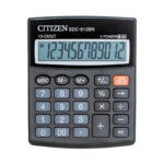 УЦЕНКА-Калькулятор настольный Citizen SDC-812BN, 12 разрядов, двойное питание, 102*124*25мм, черный — изображение 3
