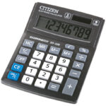 Калькулятор настольный Citizen Correct SD, 8 разр., двойное питание, 103*138*24мм, черный