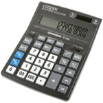 Калькулятор настольный Citizen Correct D, 16 разр., двойное питание, 155*205*28мм, черный