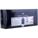 Точилка пластиковая Faber-Castell "Trio Grip 2001", 3 отверстия, 2 контейнера, серый — изображение 7