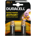 Батарейка Duracell Basic AA (LR06) алкалиновая, 2BL