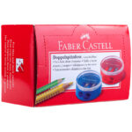 Точилка пластиковая Faber-Castell, 2 отверстия, контейнер, ассорти — изображение 3