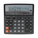 Калькулятор настольный Citizen SDC-660II, 16 разрядов, двойное питание, 156*159*32мм, черный — изображение 3