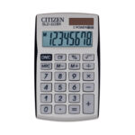 Калькулятор карманный Citizen SLD-322BK, 8 разрядов, двойное питание, 64*105*9мм, белый/черный — изображение 3