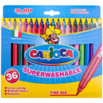 Фломастеры Carioca "Joy", 36цв., смываемые, картон, европодвес — изображение 3