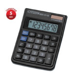 Калькулятор настольный Citizen SDC-011S, 8 разр., двойное питание, 87*120*23мм, черный