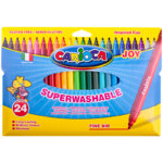 Фломастеры Carioca "Joy", 24цв., смываемые, картон, европодвес — изображение 3
