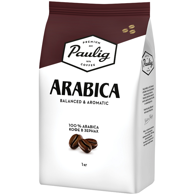764ed8b79d7dfadd22e6976f9502b4a0-4 Кофе в зернах Paulig "Arabica", вакуумный пакет, 1кг — изображение 1