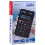 Калькулятор карманный Citizen LC-310N, 8 разр., питание от батарейки, 69*114*18мм, черный — изображение 3