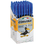 Ручка шариковая Corvina "51 Classic" синяя, 1,0мм, прозрачный корпус — изображение 3