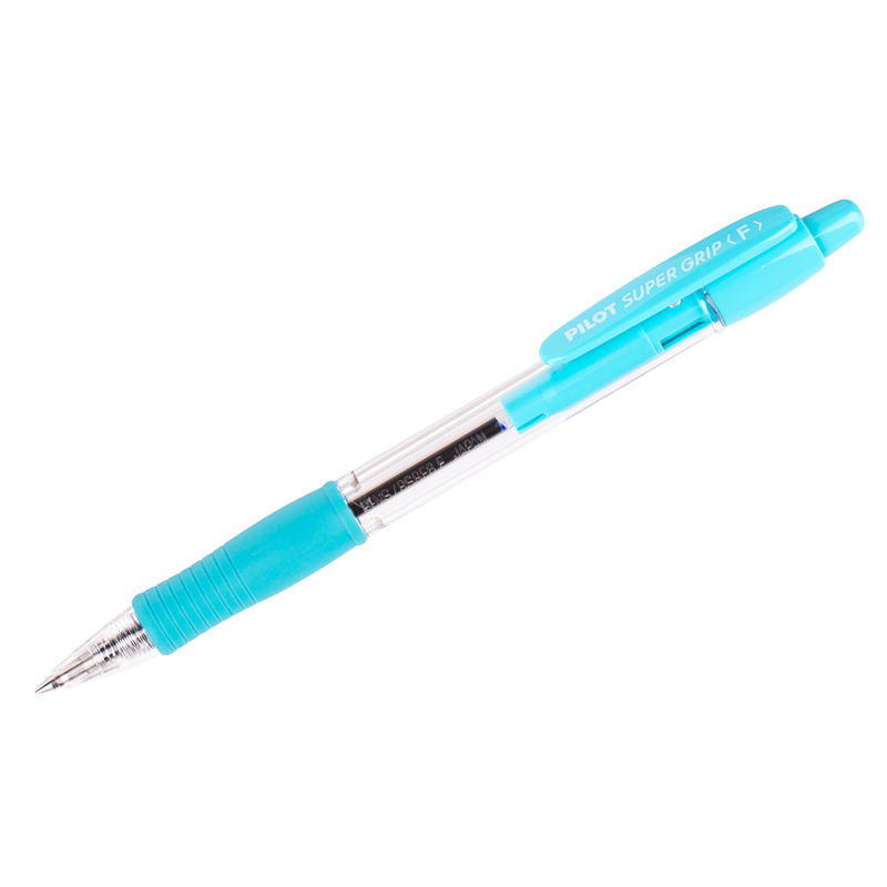 86e3ee976af7b2dbcdb1f2c8af32c320 Ручка шариковая автоматическая Pilot "Super Grip" синяя, 0,7мм, голубой грип — изображение 1