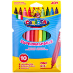 Фломастеры Carioca "Joy", 10цв., смываемые, картон, европодвес — изображение 3