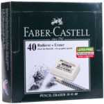 Ластик Faber-Castell "Latex-Free 7041", прямоугольный, натуральный каучук, 36*26*8мм — изображение 3