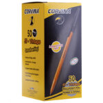 Ручка шариковая Corvina "51 Vintage" черная, 1,0мм, желтый корпус — изображение 4