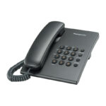 УЦЕНКА-Телефон проводной Panasonic KX-TS2350RUB, повторный набор, черный