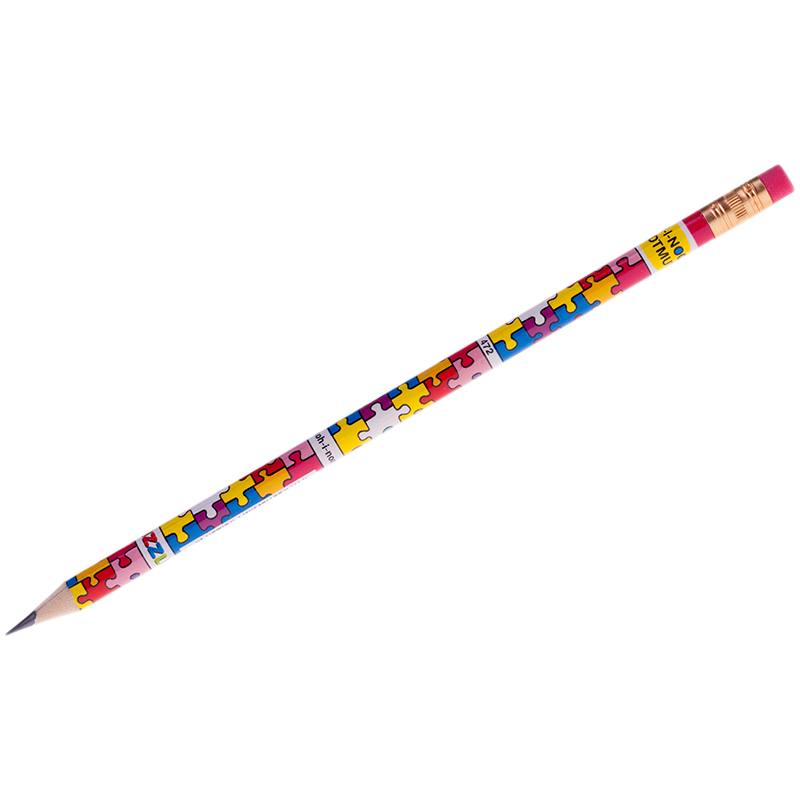 c7bd3d46a48e6c3de15191c5b1c71532 Карандаш ч/г Koh-I-Noor "Puzzle" HB, с ластиком, заточен. (ПОД ЗАКАЗ) — изображение 1