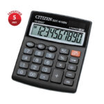 Калькулятор настольный Citizen SDC-810BN, 10 разрядов, двойное питание, 102*124*25мм, черный