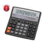 Калькулятор настольный Citizen SDC-640II, 14 разрядов, двойное питание, 156*159*32мм, черный