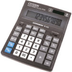 Калькулятор настольный Correct D 12 разрядов, двойное питание, 155*205*28 мм, черный (ТАНДЕР)
