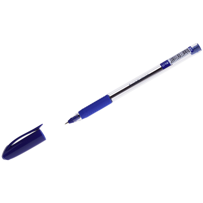 e1770232b4e7ce6e9bf9b1c16143bc41 Ручка шариковая Erich Krause "Ultra Glide Technology U-19" синяя, 0,6мм, грип, трехгран. — изображение 1