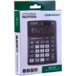 Калькулятор настольный Citizen Correct SD, 12 разр., двойное питание, 103*138*24мм, черный — изображение 3