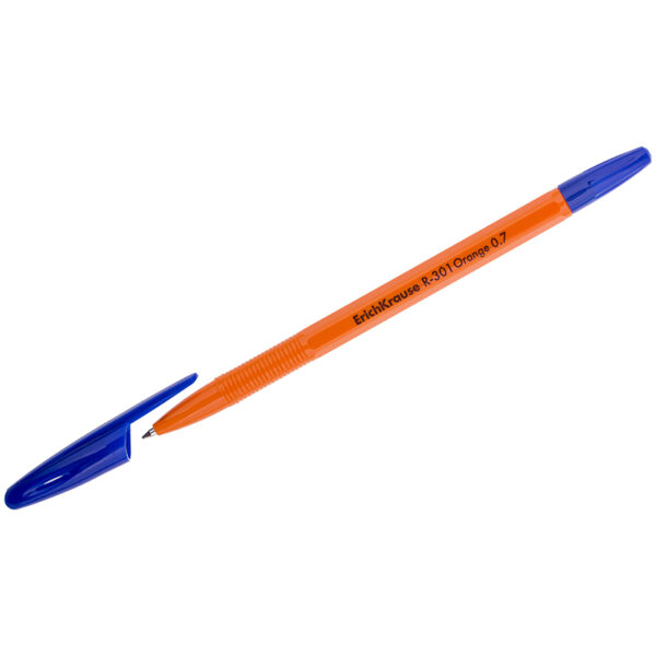 Ручка шариковая Erich Krause "R-301 Orange" синяя, 0,7мм