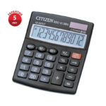 УЦЕНКА-Калькулятор настольный Citizen SDC-812BN, 12 разрядов, двойное питание, 102*124*25мм, черный