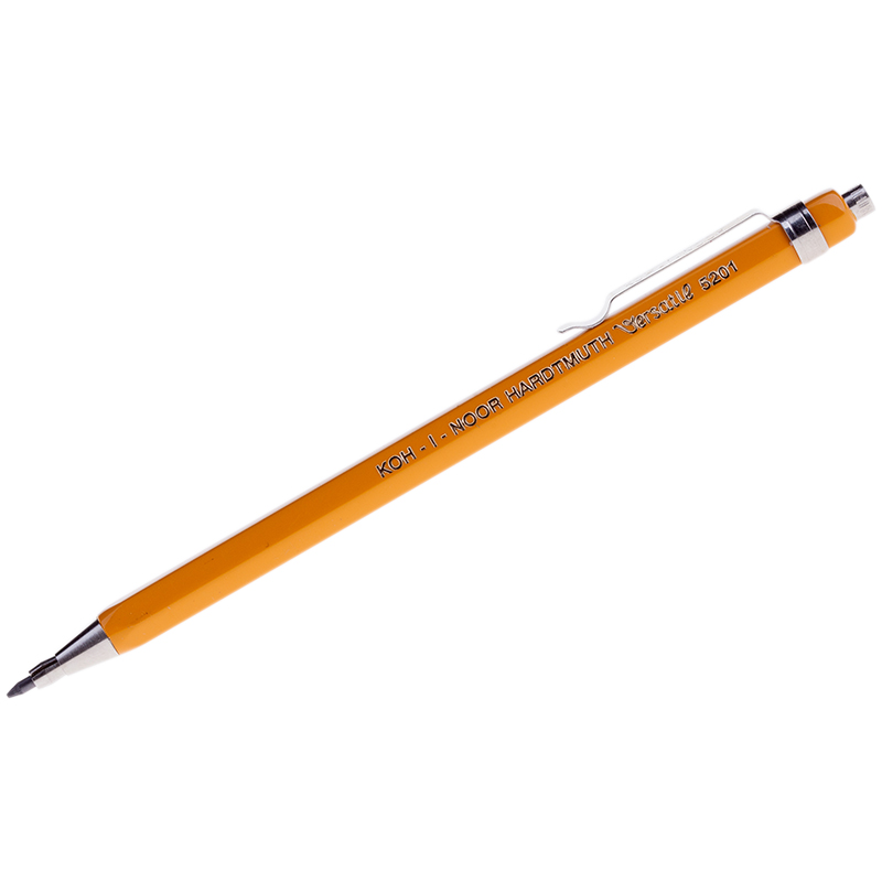 f7d6a5ad107644dcadf22c28b6323dec Карандаш цанговый Koh-I-Noor "Versatil" 2мм, желтый корпус, металл. клип — изображение 1
