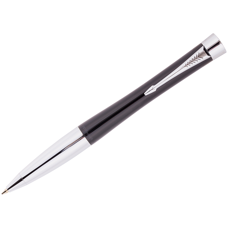 011c80d21eda3d9200a37ef81ef4d836 Ручка шариковая Parker "Urban Fashion Black CT" синяя, 1,0мм, поворотный механизм, подар.уп. — изображение 1