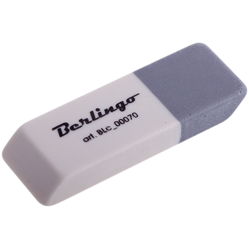 Ластик Berlingo скошенный, комбинированный, термопластичная резина, 50*18*9мм