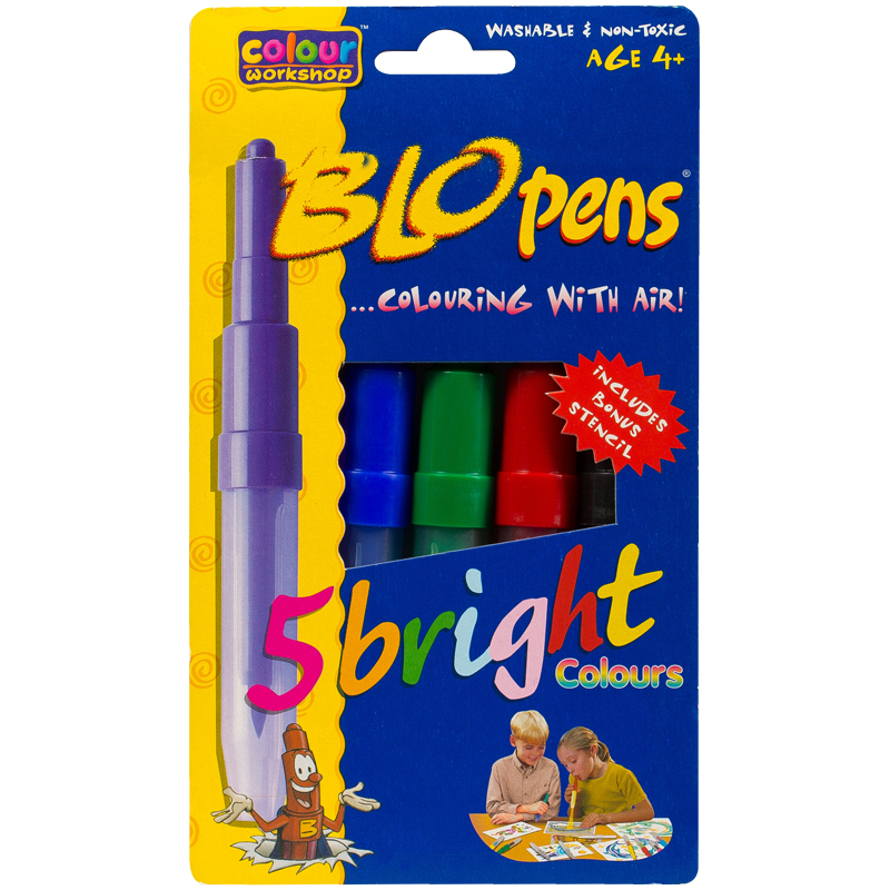 Фломастеры воздушные BLOpens "Bright Colours", 05цв., картон, европодвес