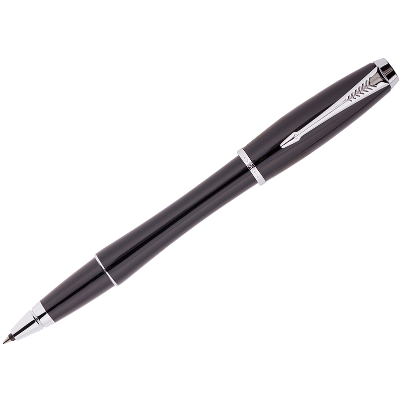 Ручка-роллер Parker "Urban Fashion Black CT" синяя, 0,8мм, подар. уп.