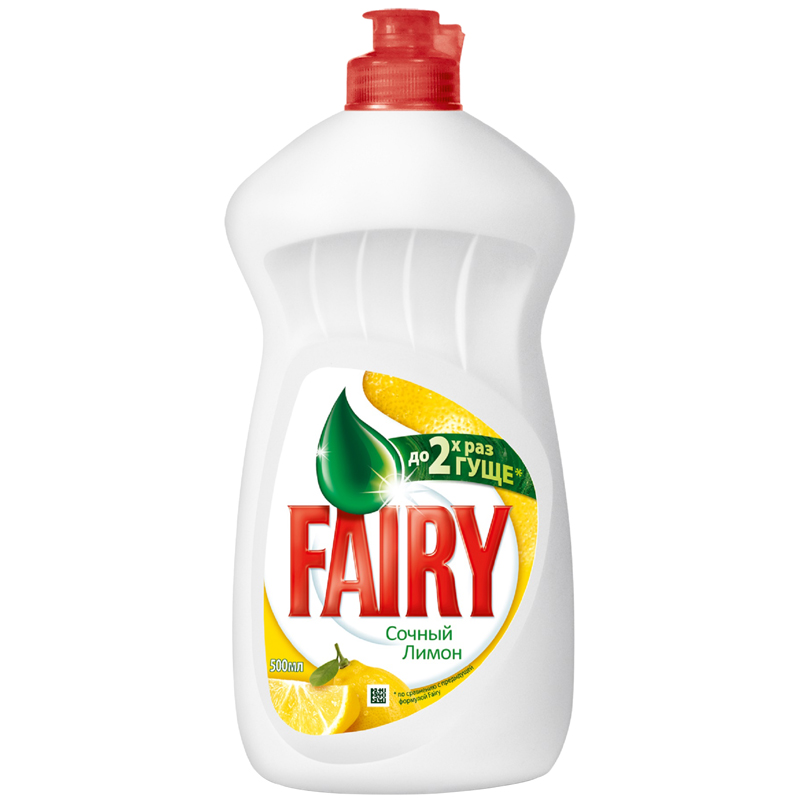 Средство для мытья посуды Fairy "Сочный лимон", 0,5л