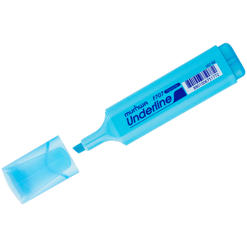 25afe1743e5dd9e642d8d60aa24981a9 Текстовыделитель MunHwa "UnderLine" голубой, 1-5мм — изображение 1