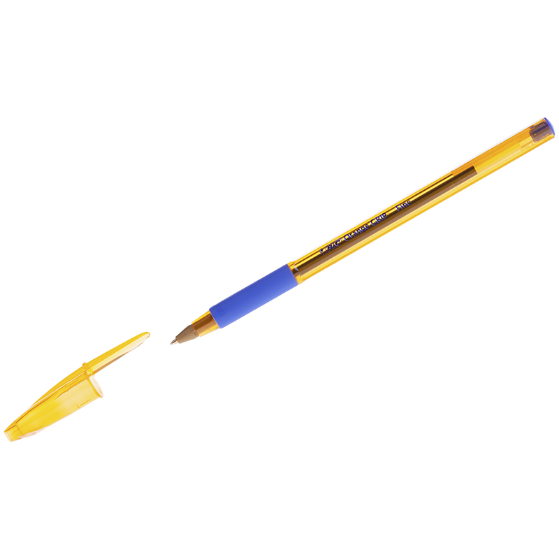 2a950ff28a5813bc820967fac832fc35 Ручка шариковая Bic "Orange Grip" синяя, 0,7мм, грип — изображение 1