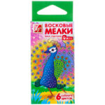 Мелки восковые Луч "Zoo", 06цв., шестигранные, картон, европодвес