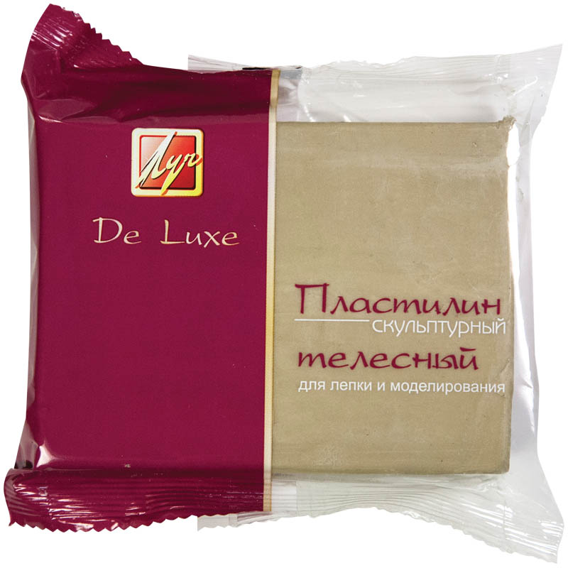 30e3c7e467d28978dcb98f15c7f1cb20 Пластилин скульптурный Луч "Люкс", телесный, твердый, 300г — изображение 1