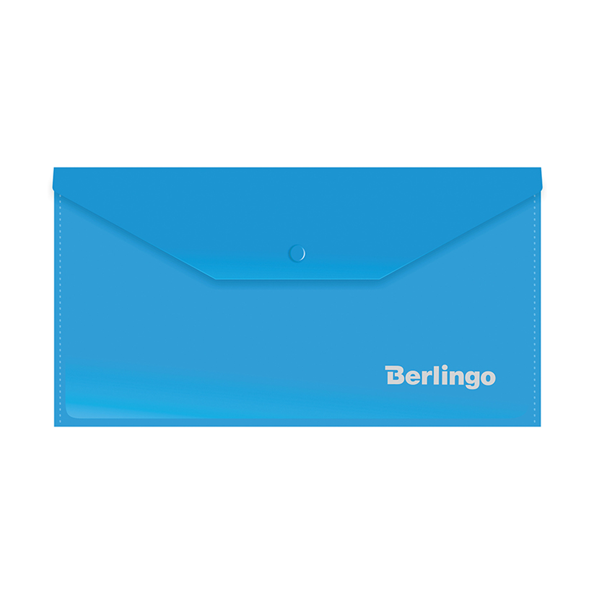 Папка-конверт на кнопке Berlingo, С6, 180мкм, синяя