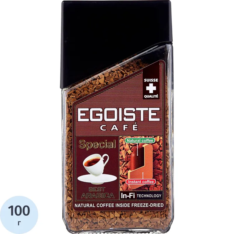 Кофе EGOISTE Special растворимый,100г стекло